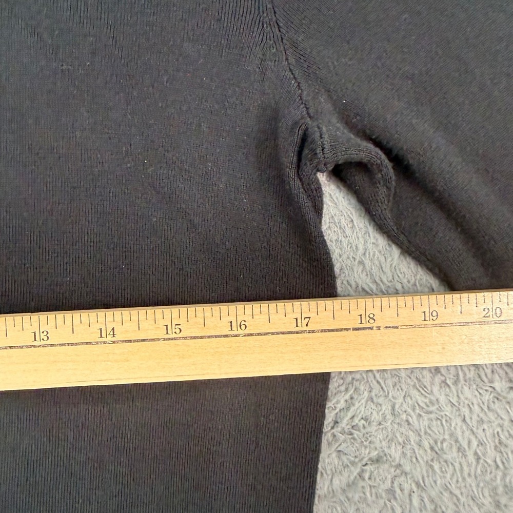 Polo Ralph Lauren Polo Sweater Mens Medium‎ Black Pima Cotton Long Sleeve Pony - Picture 5 of 8